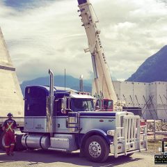 Delivering Concrete for Construction Site